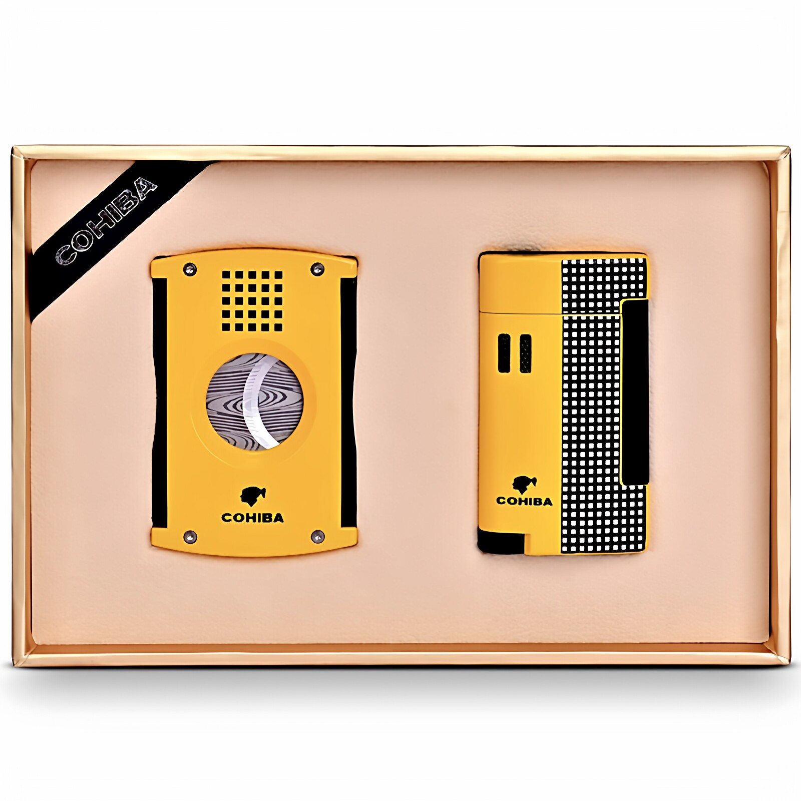COHIBA/高希霸雪茄剪刀充气式打火机防风多功能高档个性雪茄用具