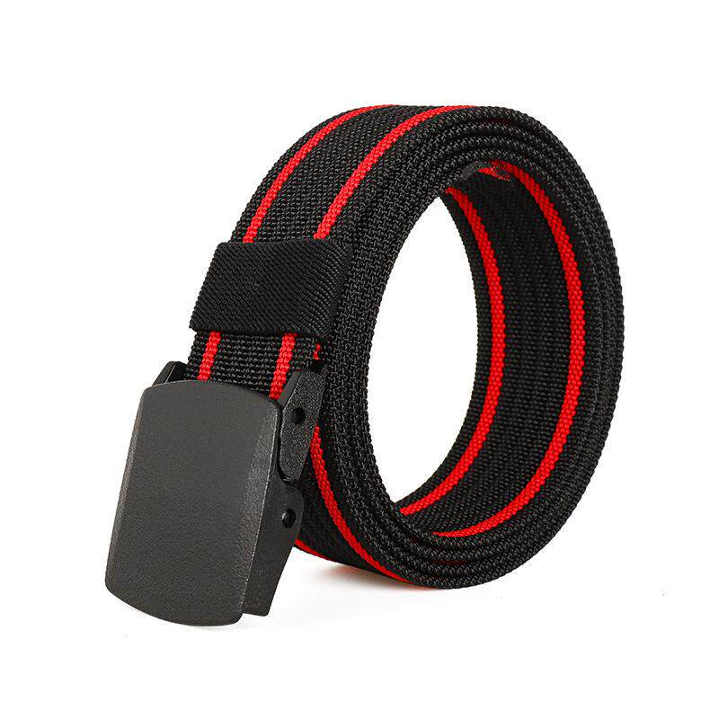非金属无铁男士尼龙腰带塑料扣过安检门POM商务潮流皮带可做logo