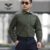 军迷加肥春秋特勤弹力户外作训长袖 铺路鹰速干战术衬衣长袖 衬衫