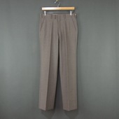 纯色无褶纯羊毛长裤 冬季 修身 日本产DAKS 绅士商务青年男西裤 W76