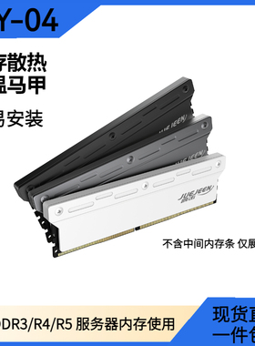 内存条散热马甲外壳DDR3/R4/R5台式机内存裸条通用装饰散热片