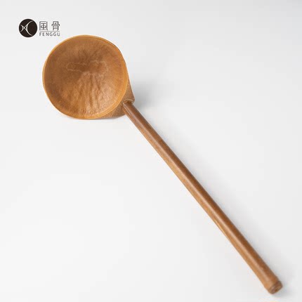 厂家直供出口日本食品级竹节杓水勺点茶勺汤勺拉面勺餐厅面馆无胶