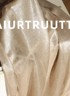 AiurtRuutti春夏26新/巴黎冷奢感星河波光粼碎金羊绒围巾外搭披肩