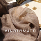 AiurtRuutti意式 老钱风高奢 戒指纯羊绒提花围巾外搭披肩秋冬保暖