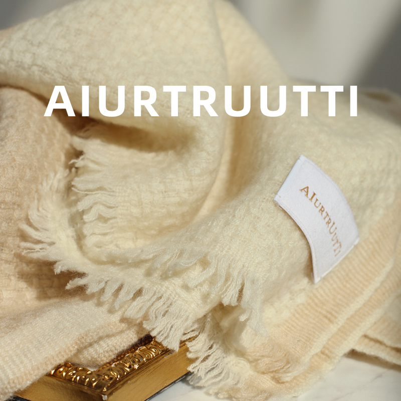 意式年轻奢品纯羊绒羊脂温润围巾