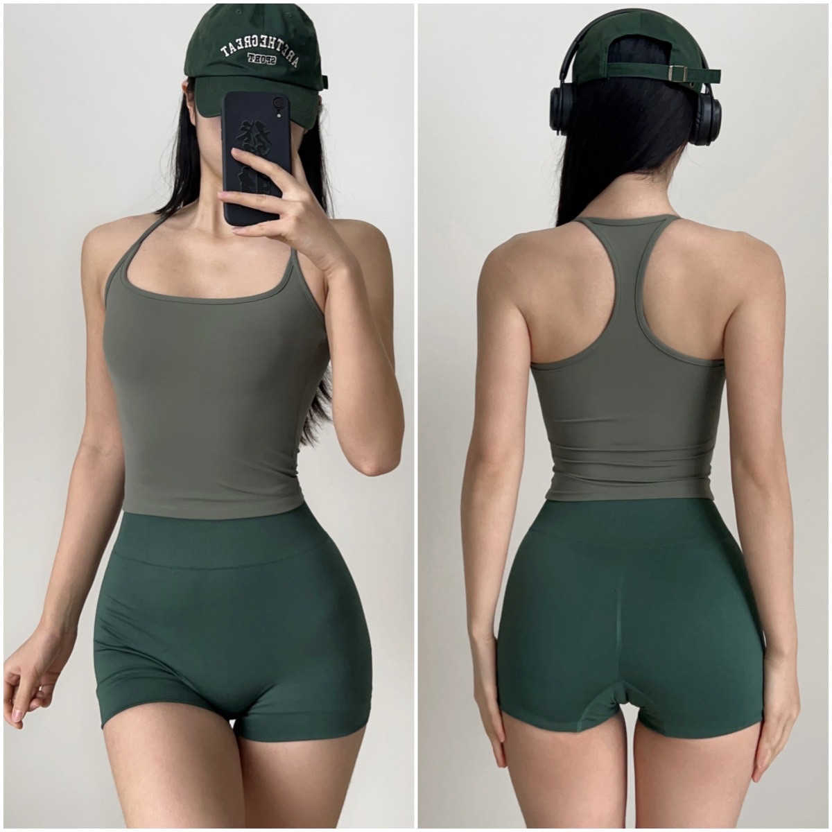 运动内衣女固定杯跑步背心防震聚拢美背健身吊带夏上衣瑜伽服文胸