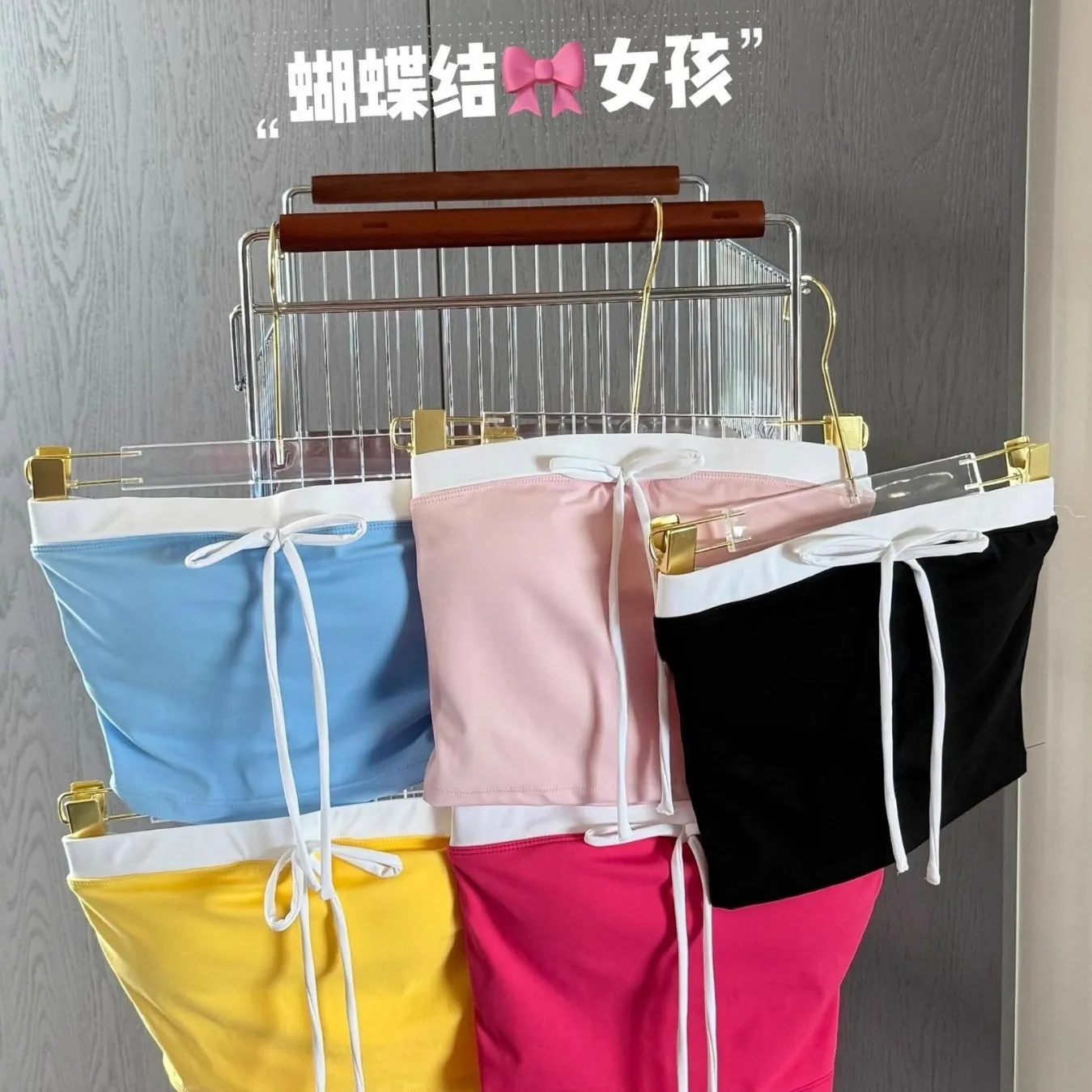 性感辣妹抹胸训练健身服外穿防滑条带胸垫运动内衣运动瑜伽内衣