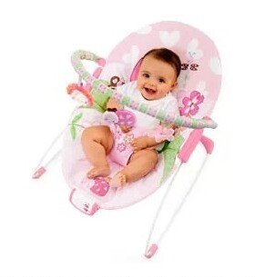 Bright Starts婴儿音乐上下弹跳摇椅 按摩椅 安抚椅振动椅