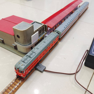 N比例火车站模型 岛式站台 月台 1/160模型tomix轨道通用高架桥墩