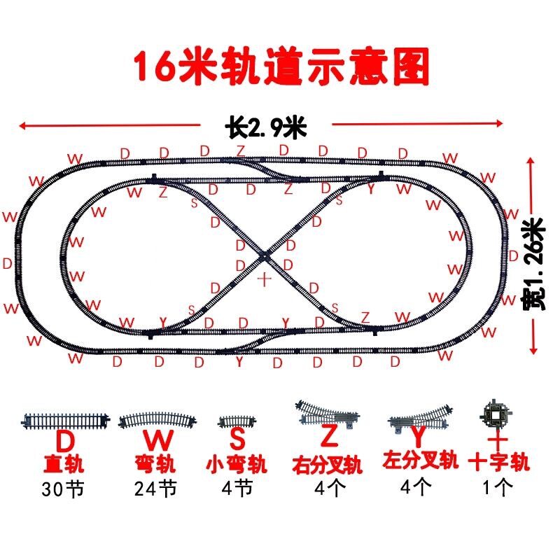 1:87电动 大型电动仿真火车玩具  火车模型头 火车轨道 火车配件