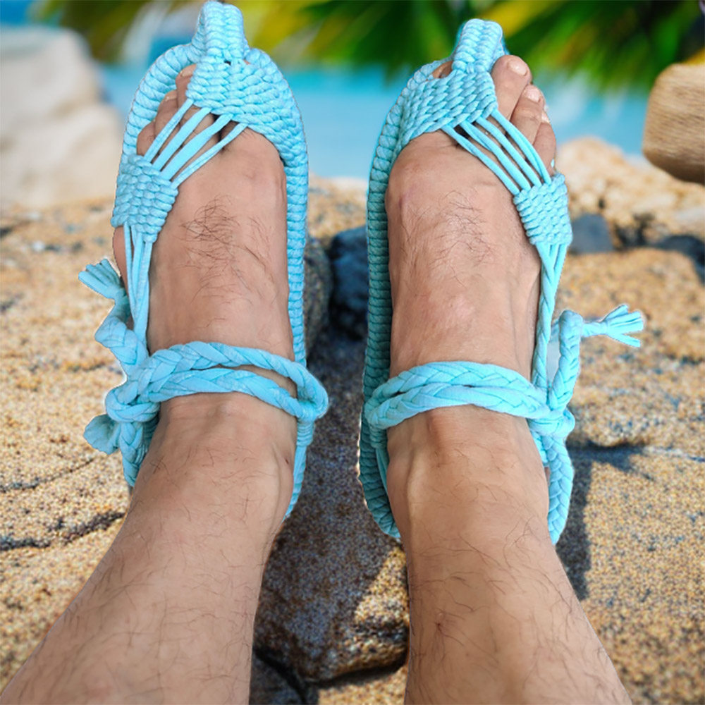 湖北非遗技艺布男断码平底凉鞋男草鞋编织纯手工布编草鞋一脚蹬,流行男鞋,其他凉鞋,淘宝优惠券,粉丝福利购,淘宝优惠卷