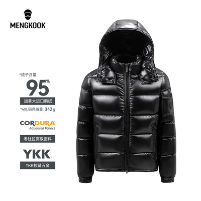 蒙口羽皇加拿大进口95鹅绒冬季男女同款轻奢连帽可脱帽羽绒服808