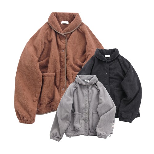 2025年新款复古风加厚保暖羊羔绒外套女冬季翻领宽松休闲软糯棉袄