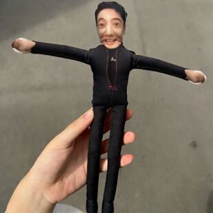 现货撒贝宁周边抽象老鼠干棉花人干老鼠条带骨架铁丝随意活动玩偶