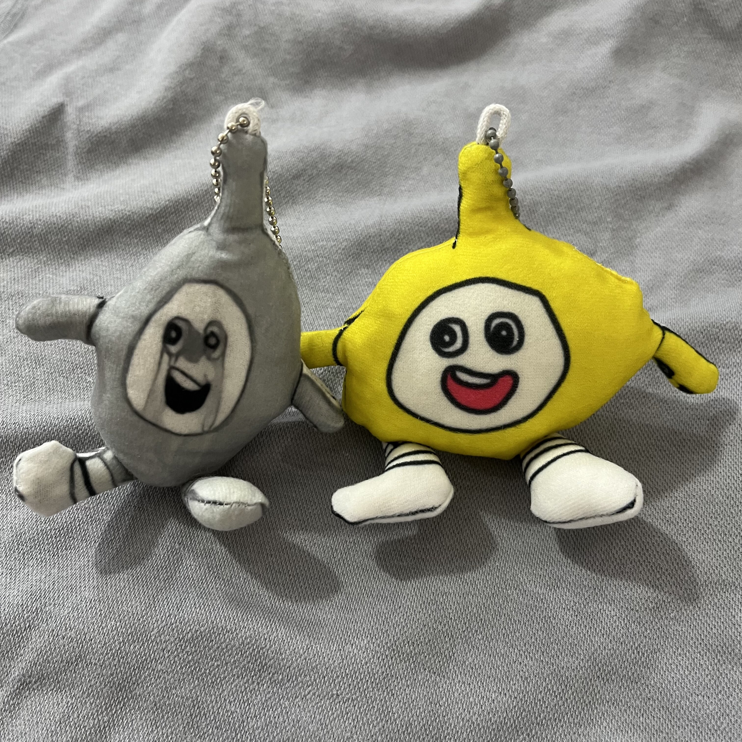 蛋小黄黑化版抽象挂件带铁丝骨架闺蜜送礼无白边蛋仔干雷霆蛋仔