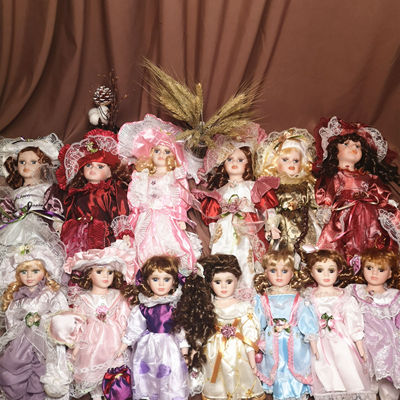 瑕疵维多利亚陶瓷美国摆件