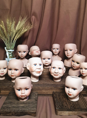 diy娃娃头库存艺术风古董陶瓷