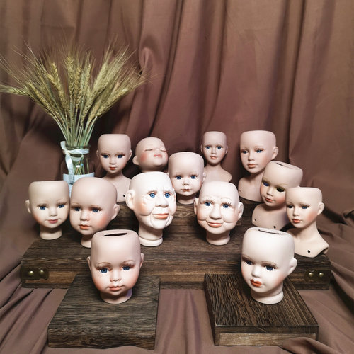 diy娃娃头库存艺术风古董陶瓷