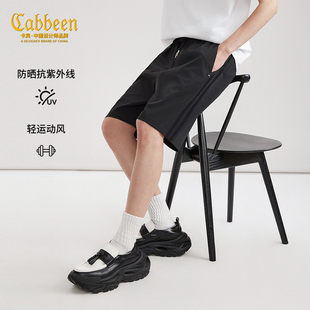 侧边织带 新款 卡宾宽松运动短裤 2026夏季 休闲慵懒五分裤 男装