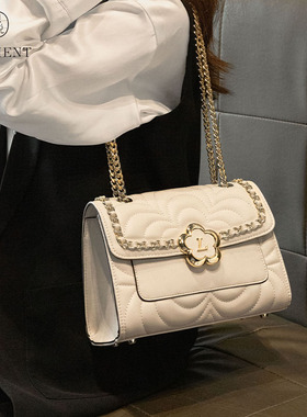 SENTIENT裸包说旗舰店链条包包生日礼物2024新款菱格包单肩斜跨包