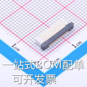 0.5K-AX-17PWB FFC/FPC连接器 0.5mm P数:17P 抽屉式 下接 存储器