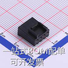 HX25022-4PD 压线端子胶壳 2.5mm 1x4P 公胶壳 黑色 SM 原装现货