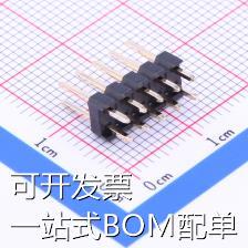 A2541WV-2x5P 排针 2.54mm 2x5P 直插 方针 镀金 现货