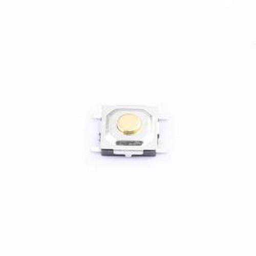 TVCF19-015CY-R 轻触开关 新4X4/平脚/1.5H/250gf/黑底铜钮/编带