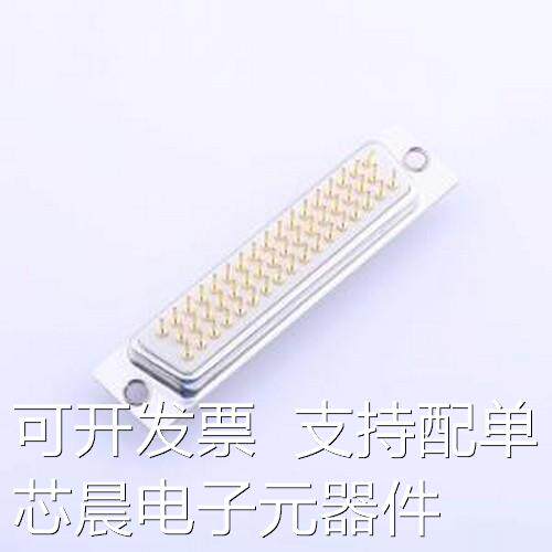 GDP50F-180 D-Sub/DVI/HDMI连接器 插针式DP50两排母头车白胶光孔