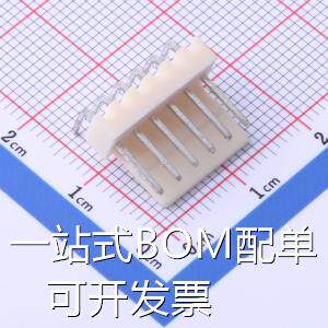 FWF25402-S06B22W5B-A 线对板/线对线连接器 2.54mm 1x6P 弯插 存