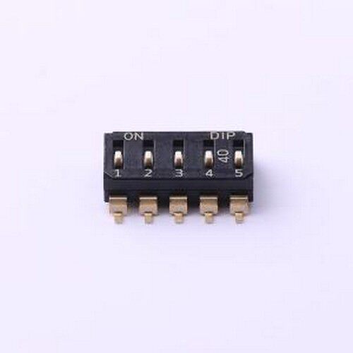 EM-05-Q-T/R 拨码开关 5位贴片拨码 SMD-10P,6x12.6mm原装现货