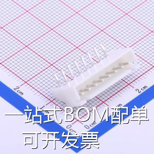 HX25003-8WAG 线对板/线对线连接器 系列:XH 2.5mm 1x8P 弯插 母