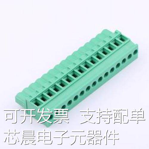MX2EDGKB-5.08-15P-GN01-Cu-Y-A 插拔式接线端子 5.08mm 排数:1原
