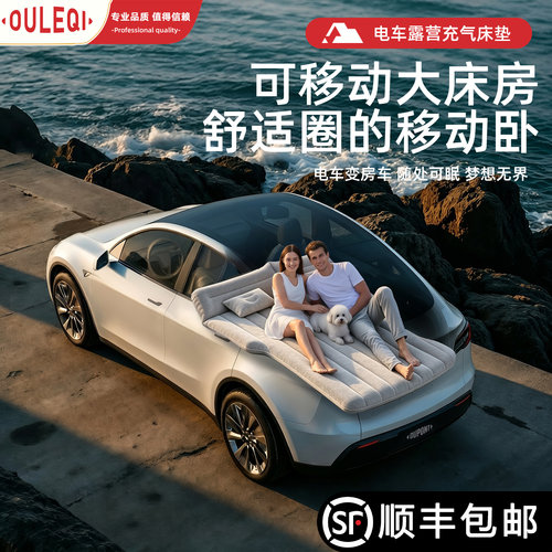 欧乐奇适用特斯拉ModelY/3充气车载床垫suv户外露营汽车后排睡垫