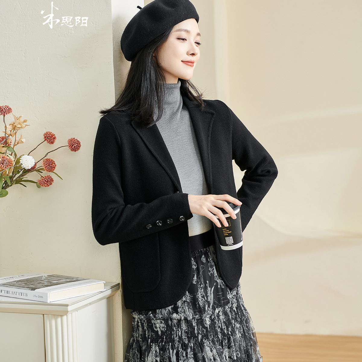 通勤简约短外套米思阳