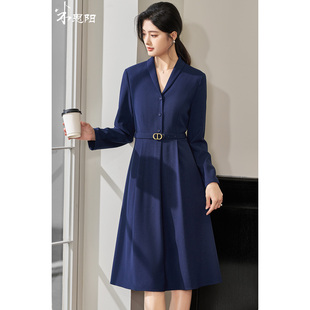 米思阳2026春季 优雅知性连衣裙职业装 正式 场合气质裙子女3776 新款