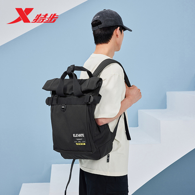 特步官方正品情侣双肩包2026年春季男款大容量户外徒步休闲背包女