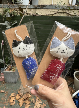 黑猫御守不织布挂件｜御守｜生日礼物｜情人节礼物