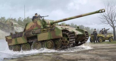 小号手84552胶粘组装模型 HB 德国黑豹G中型坦克后期型 拼装 1/35