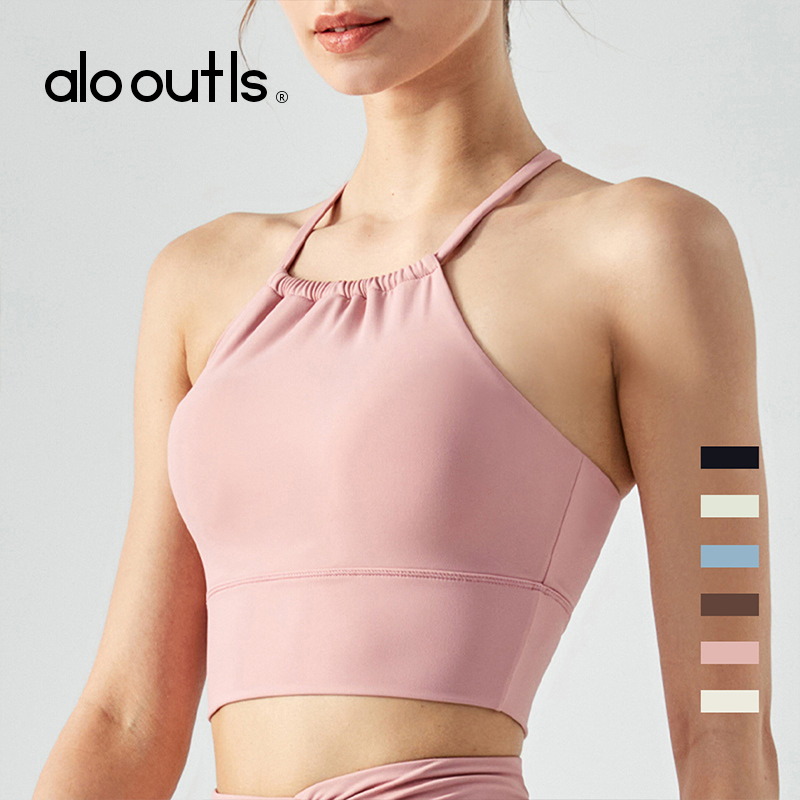alooutls挂脖式带胸垫欧美薄款
