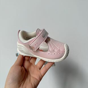 清仓基诺浦关键鞋春夏凉鞋透气魔术贴男女宝宝学步稳步改善机能鞋