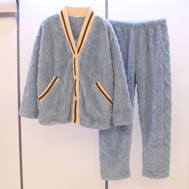 佰伦世家小香风珊瑚绒外穿睡衣