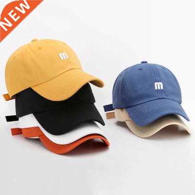 Embroidery Women's Cap Soft Cotton Men's Caps for Men M Lett