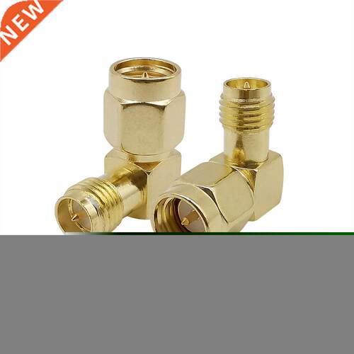 2Pcs Right Angle 90 Degree SMA Male to RP SMA Female Connect