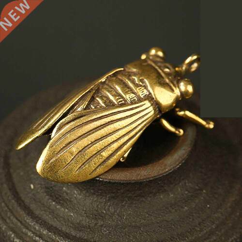 1 Piece Handmade Creative Pure Brass Cicada Collection Exqui