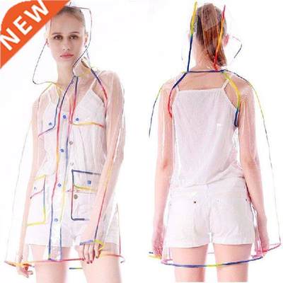 Overall Outdoor Raincoat Women Transparent Dress Long