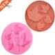 silica gel cake Maple decora fudge shaped Chrimas DIY mold
