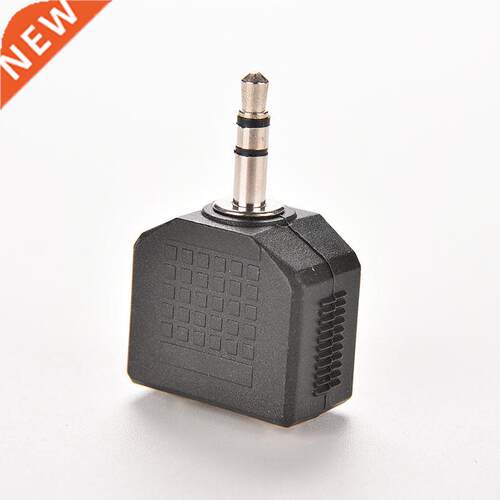 Black Color 3.5mm Jack 1 to 2 Double Earphone Headphone Y Sp