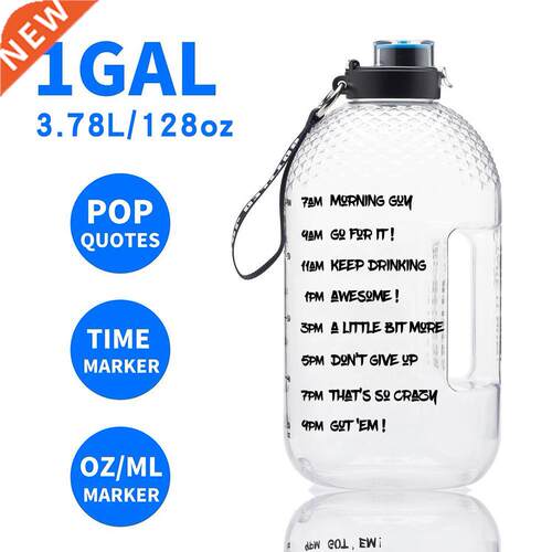 Portable Water Bottle 1 Gallon Outdoor Sports Water Jug