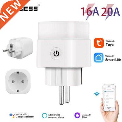 EU Smart Plug Wireless Remote Control Timer Socket 16A 220V